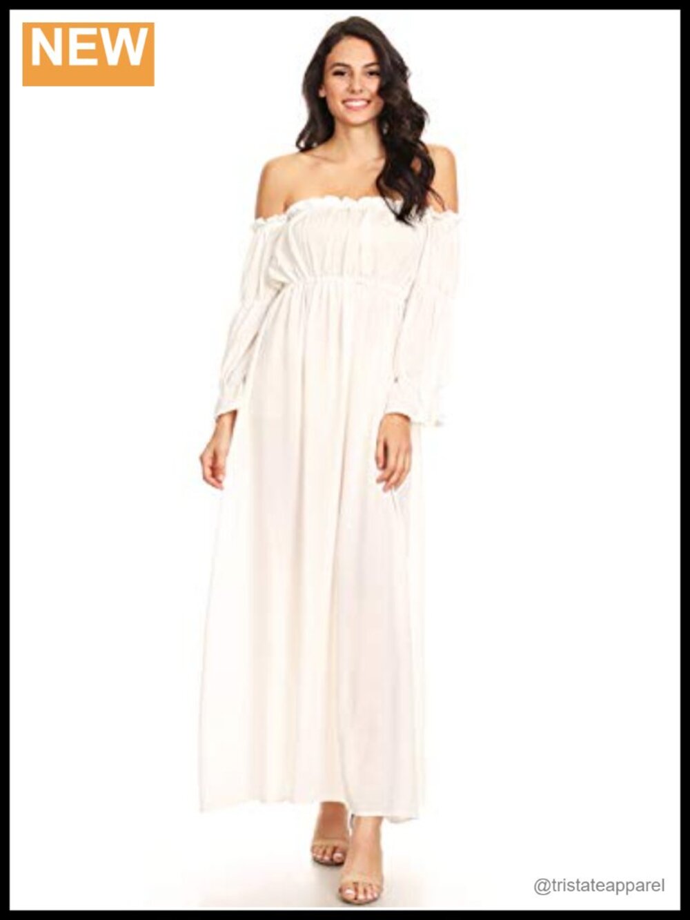 Boho Off Shoulder Chemise Peasant Dress Renaissance Costume